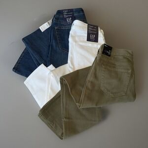 NWT - GAP Curvy Ankle, Curvy Classic, Girlfriend Jeans LOT OF 3 Women's 27